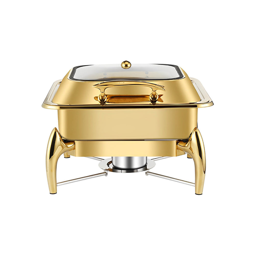 Gold-Plated Stainless Steel Chafing Dish