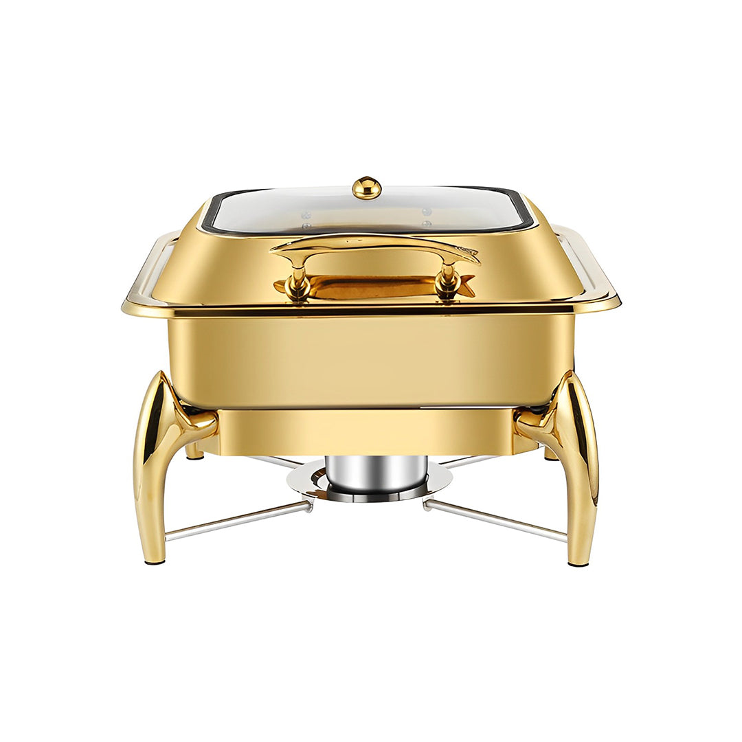 Gold-Plated Stainless Steel Chafing Dish