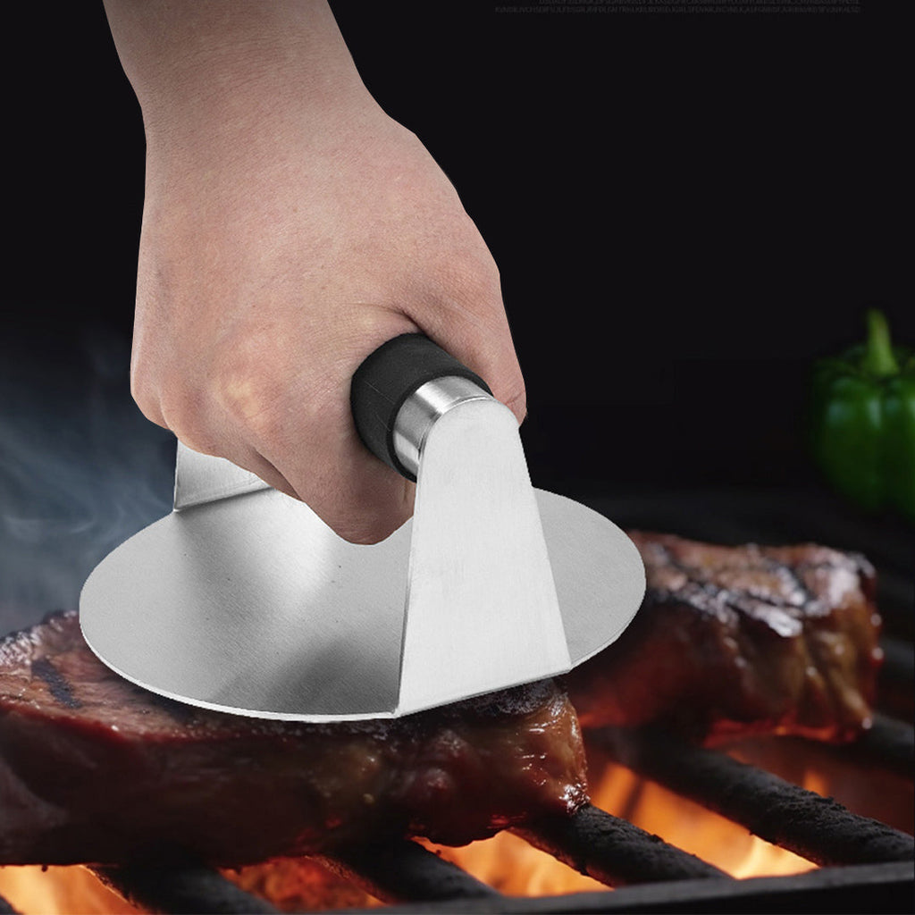 SOGA Stainless Steel Burger Press bbq tools for SueChef kitchenware