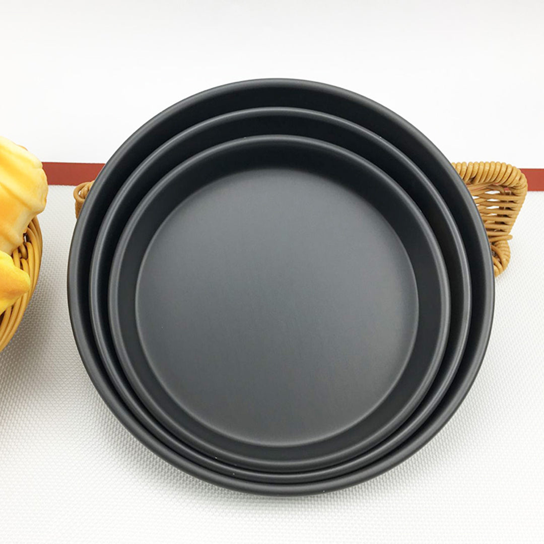 SOGA Non-Stick Pizza Tray Set – Black Steel bakeware for SueChef kitchenware