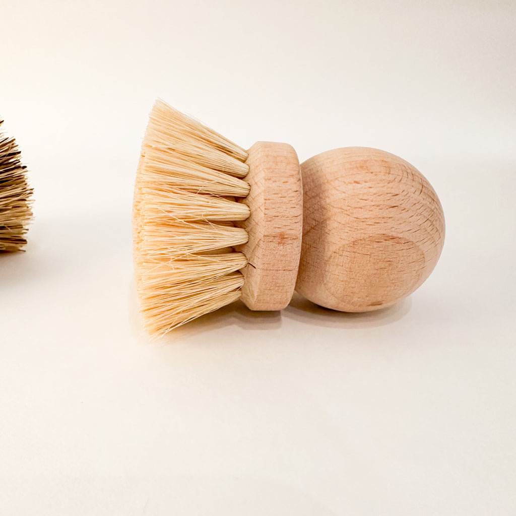 Rustic Kitchen Pot Brushes with Natural Bristles