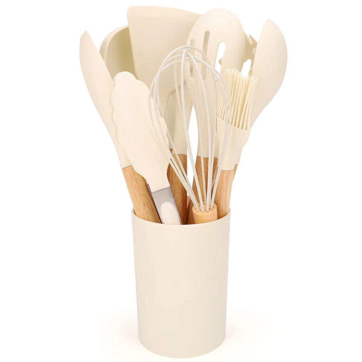 Silicone Kitchen Utensil Set with Holder – 12 Piece kitchen utensil sets for SueChef kitchenware