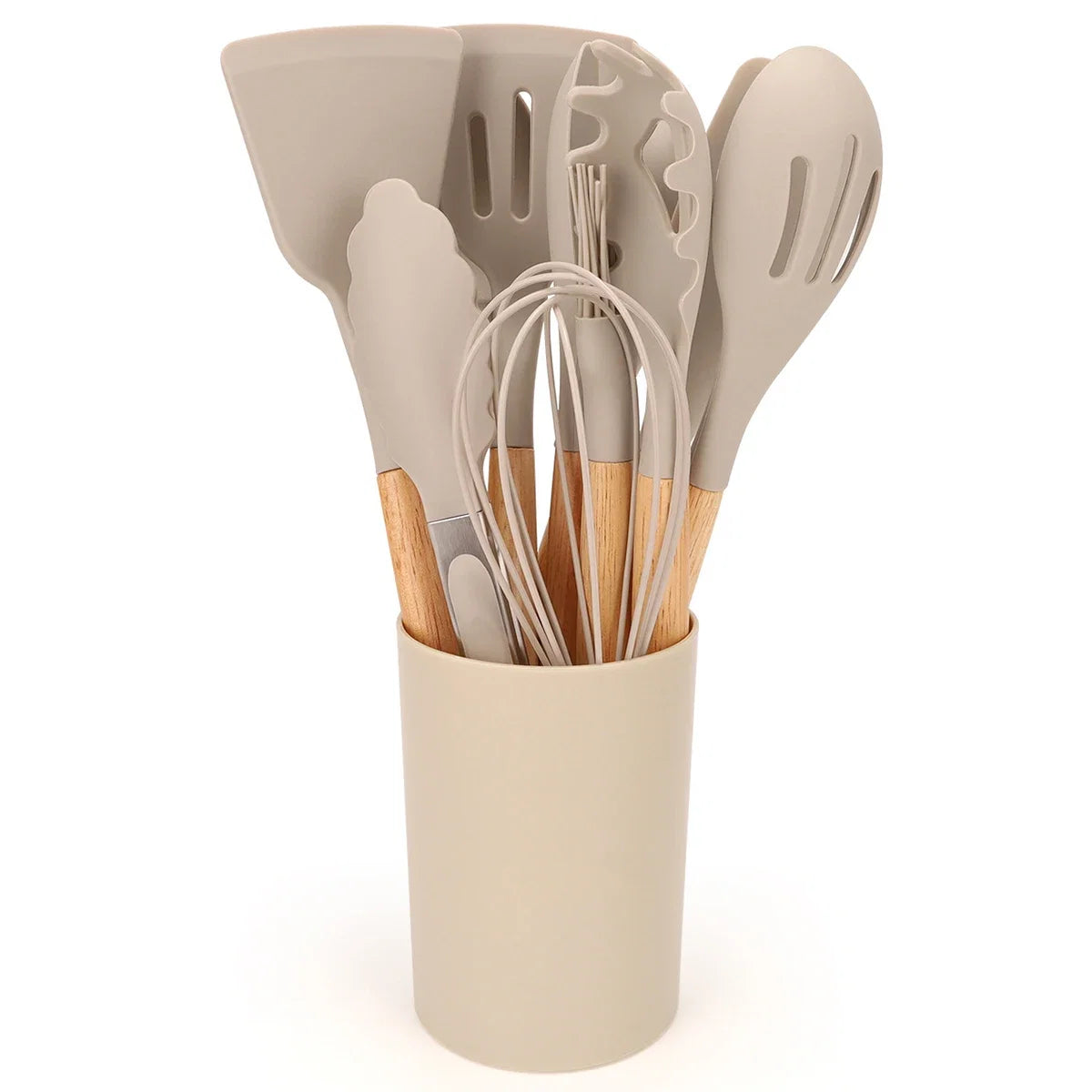 Silicone Kitchen Utensil Set with Holder – 12 Piece kitchen utensil sets for SueChef kitchenware