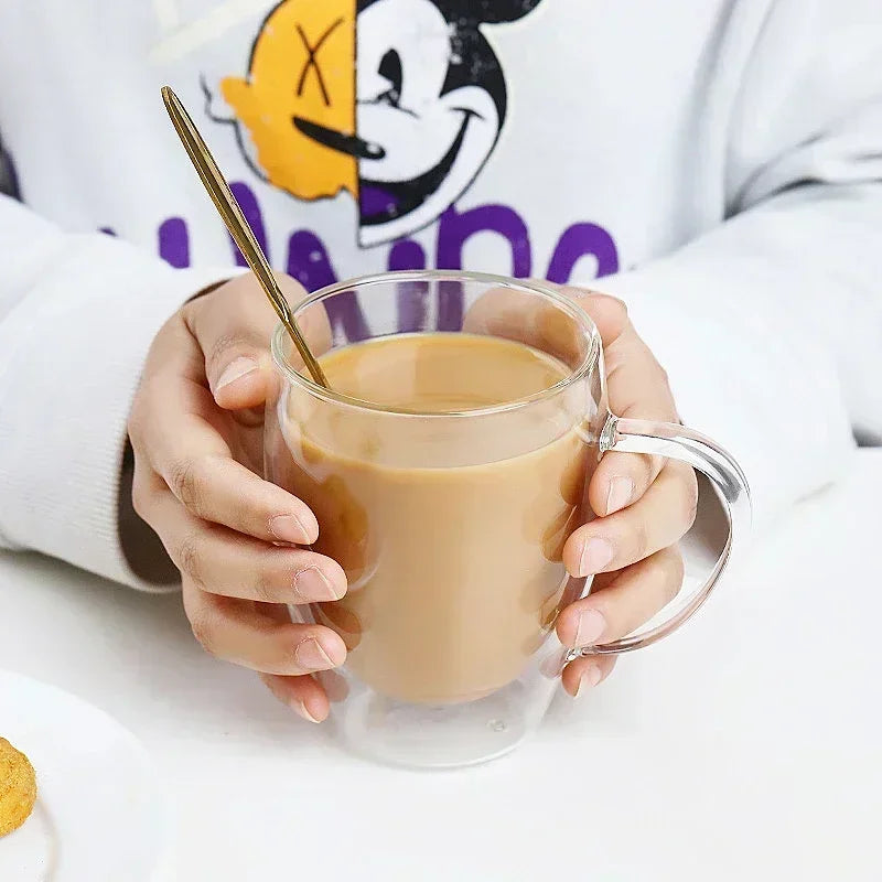 Double-Wall Glass Mug Set – 6 Piece drinkware for SueChef kitchenware