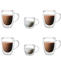 Double-Wall Glass Mug Set – 6 Piece drinkware for SueChef kitchenware