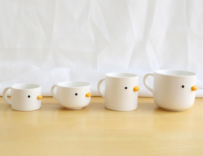 PURROOM Cute Duck Coffee Mug, 260ml Latte Cup, Handmade Glaze Small Coffee Cup, Safety Ceramic Milk Mugs. Best Gifts for Coffee Lover.