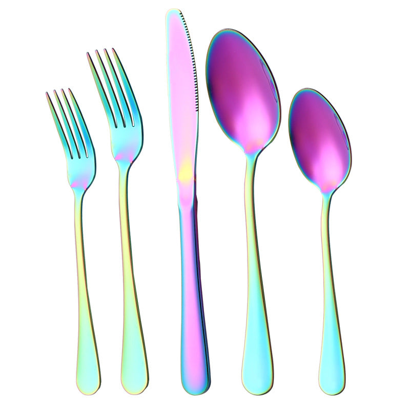 Gold-Plated Stainless Steel Cutlery Set