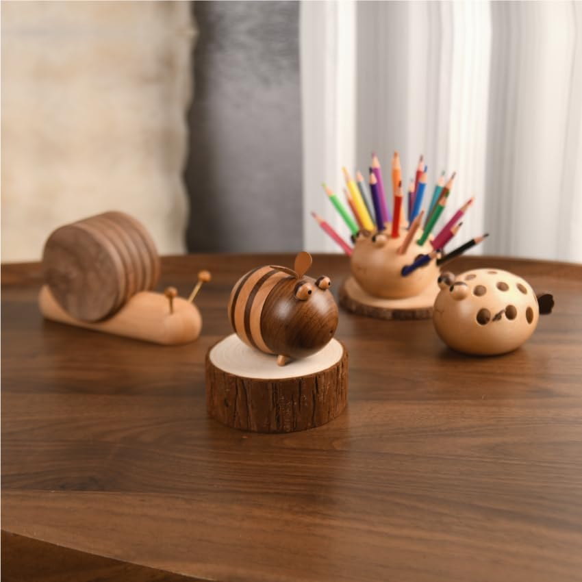 Bee Toothpick Holder Dispenser - Unique Kitchen Gadgets for Home Decor and Gifts, Cute Kitchen Accessories Bee Decor - Includes 150 Pcs Toothpicks