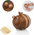 Bee Toothpick Holder Dispenser - Unique Kitchen Gadgets for Home Decor and Gifts, Cute Kitchen Accessories Bee Decor - Includes 150 Pcs Toothpicks