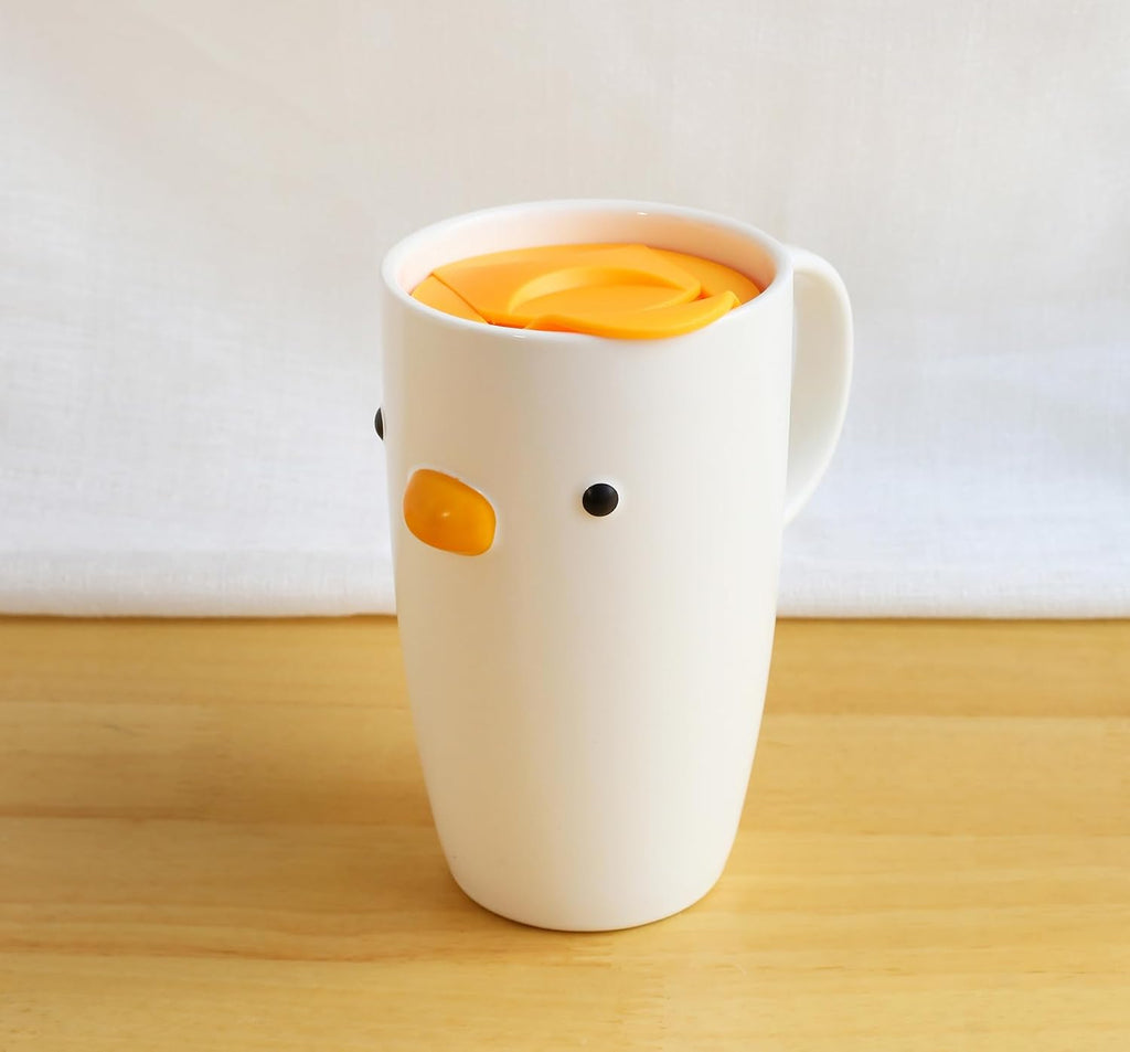 PURROOM Cute Duck Coffee Mug, 260ml Latte Cup, Handmade Glaze Small Coffee Cup, Safety Ceramic Milk Mugs. Best Gifts for Coffee Lover.