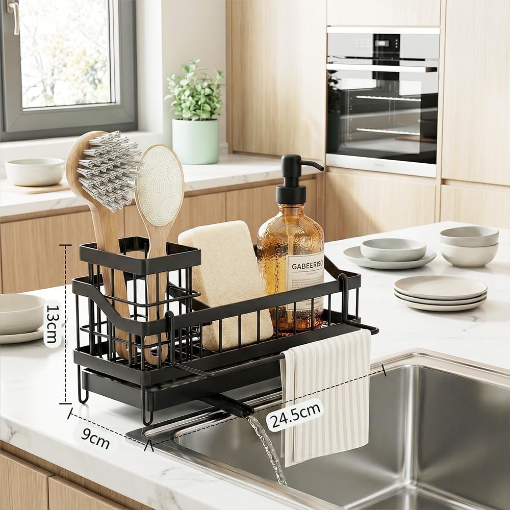 Sink Caddy, Rustproof Kitchen Storage Organizer