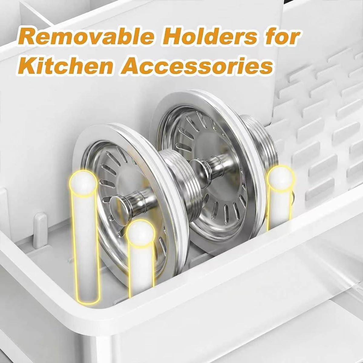 Sink Caddy, Rustproof Kitchen Storage Organizer