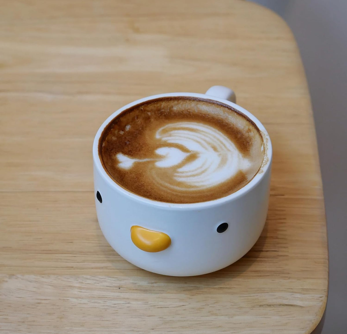 PURROOM Cute Duck Coffee Mug, 260ml Latte Cup, Handmade Glaze Small Coffee Cup, Safety Ceramic Milk Mugs. Best Gifts for Coffee Lover.