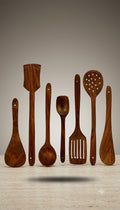 Wooden Cooking and Serving Spoon Set