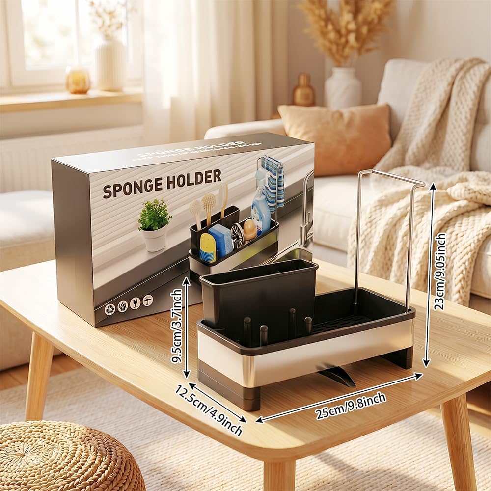 Sink Caddy, Rustproof Kitchen Storage Organizer