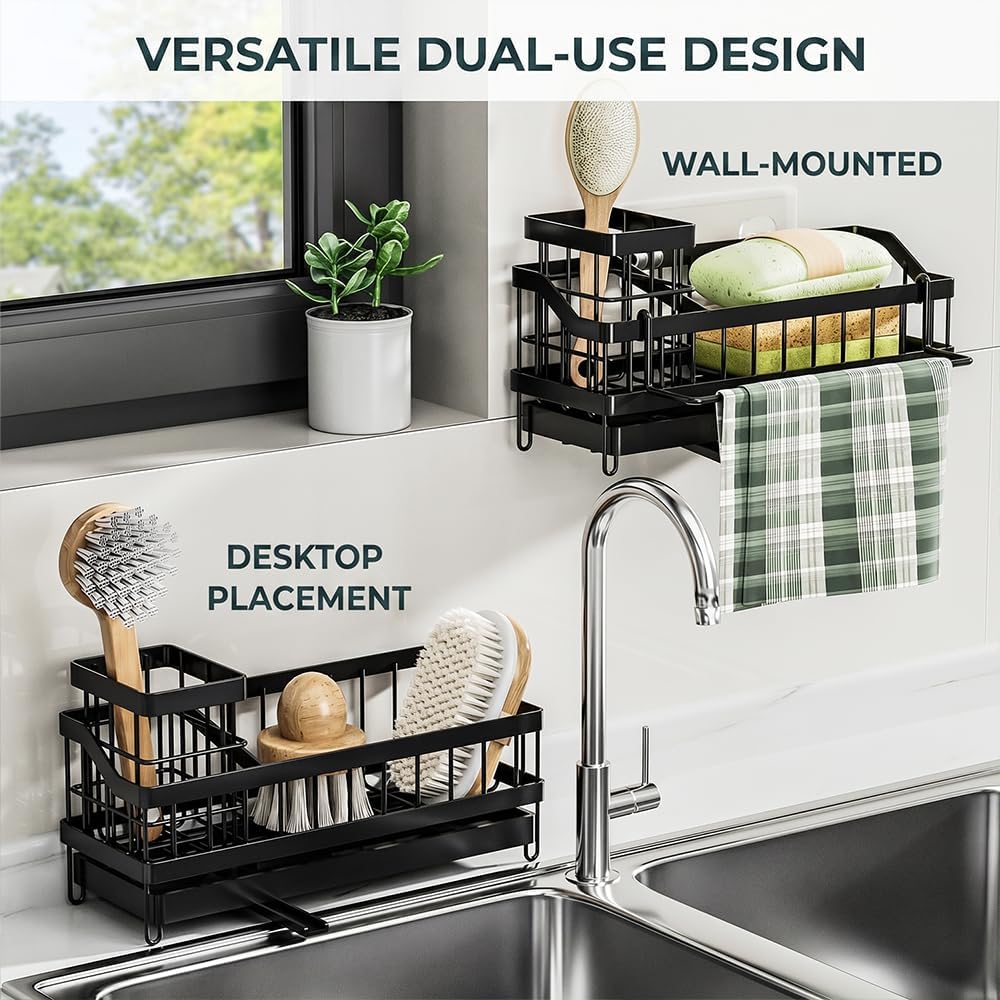 Sink Caddy, Rustproof Kitchen Storage Organizer