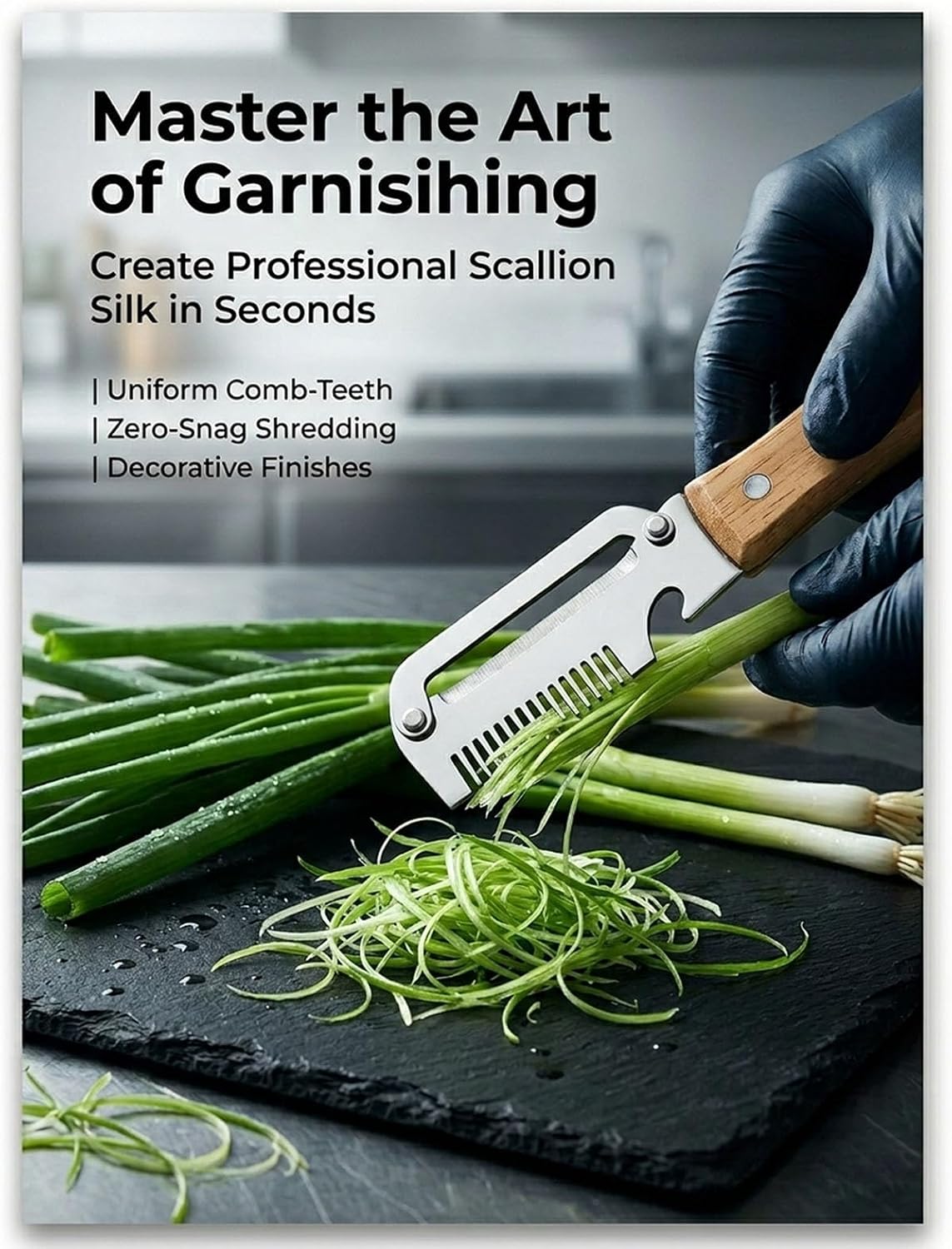Multifunctional Vegetable Peeler Slicer Stainless Steel Knife with Bottle Opener, 3 in 1 Zero Snag Wooden Handle Julienne Slicer Shredder, Kitchen Tool for Potato Carrot Scallion Fruit(A,2PCS)