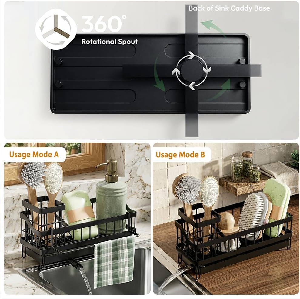 Sink Caddy, Rustproof Kitchen Storage Organizer