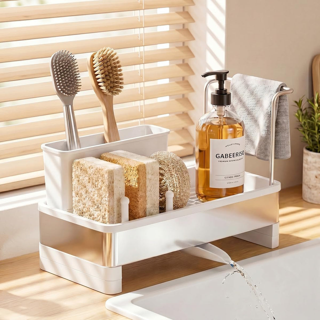 Sink Caddy, Rustproof Kitchen Storage Organizer