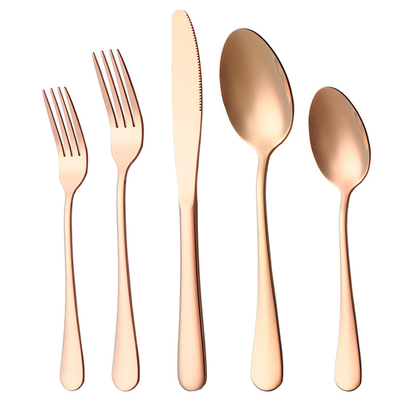 Gold-Plated Stainless Steel Cutlery Set