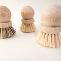 Rustic Kitchen Pot Brushes with Natural Bristles