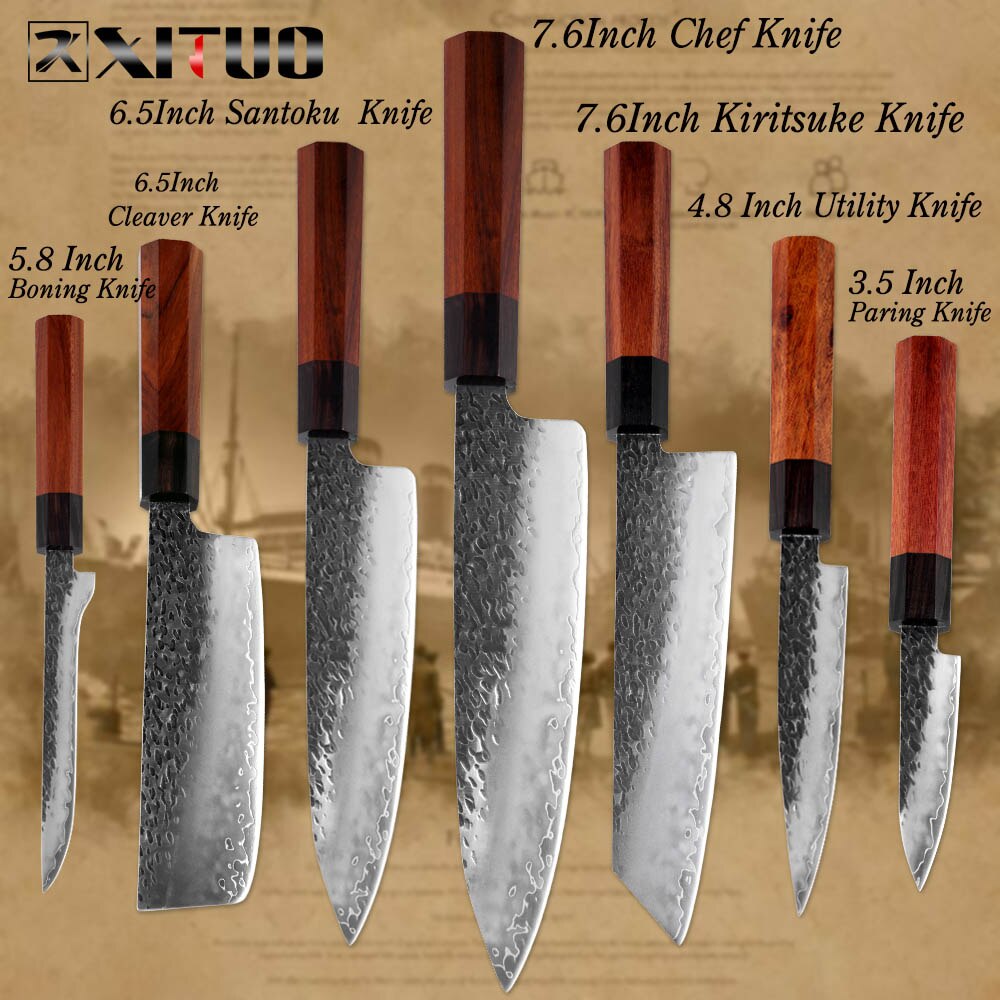Three-Layer Steel Kitchen Knife