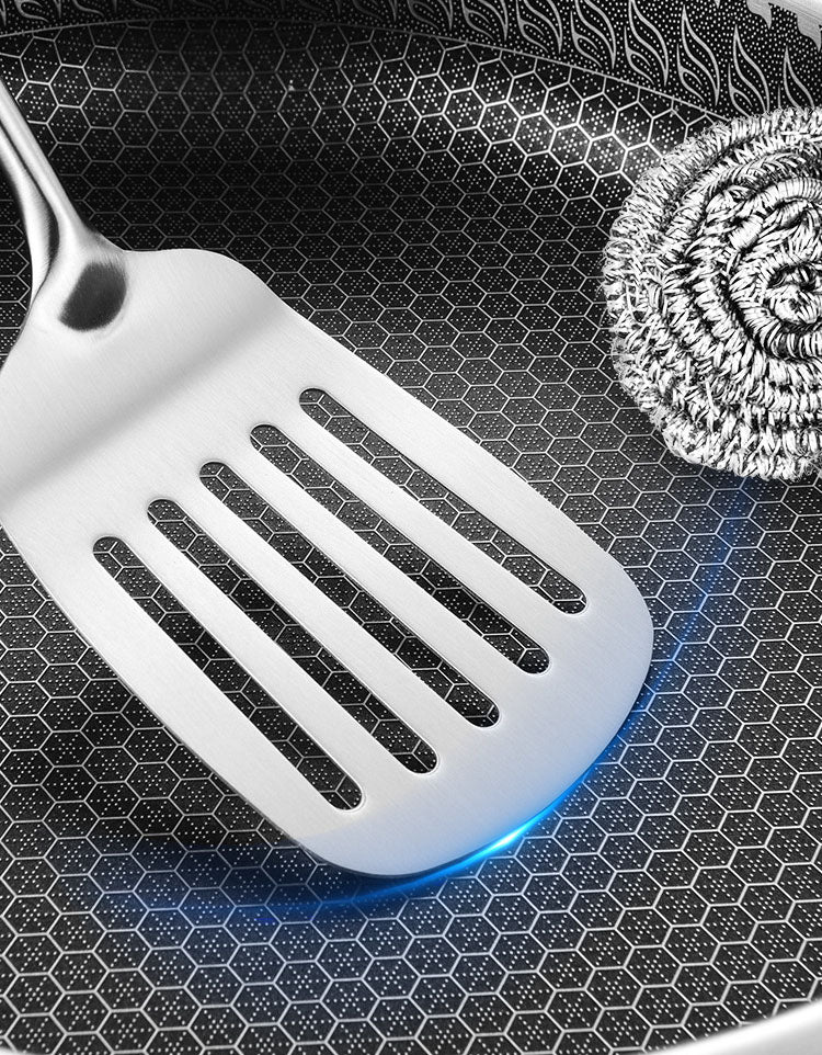 Stainless Steel Honeycomb Frying Pan frying pans for SueChef kitchenware