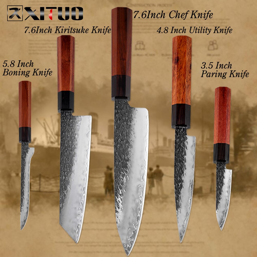 Three-Layer Steel Kitchen Knife
