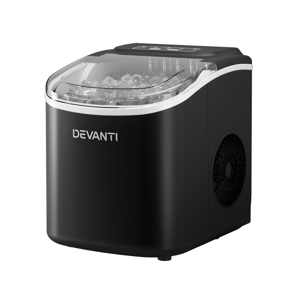 Portable Ice Maker – 12kg, Black