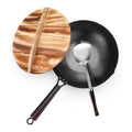 Carbon Steel Wok – 32cm, with Lid & Spatula