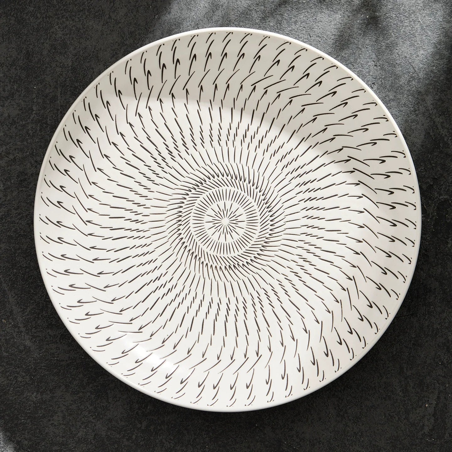 Japanese-Style Ceramic Dinner Plate