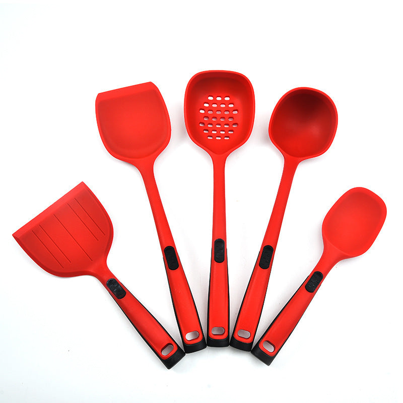 Red Kitchen Utensil Set spatulas for SueChef kitchenware