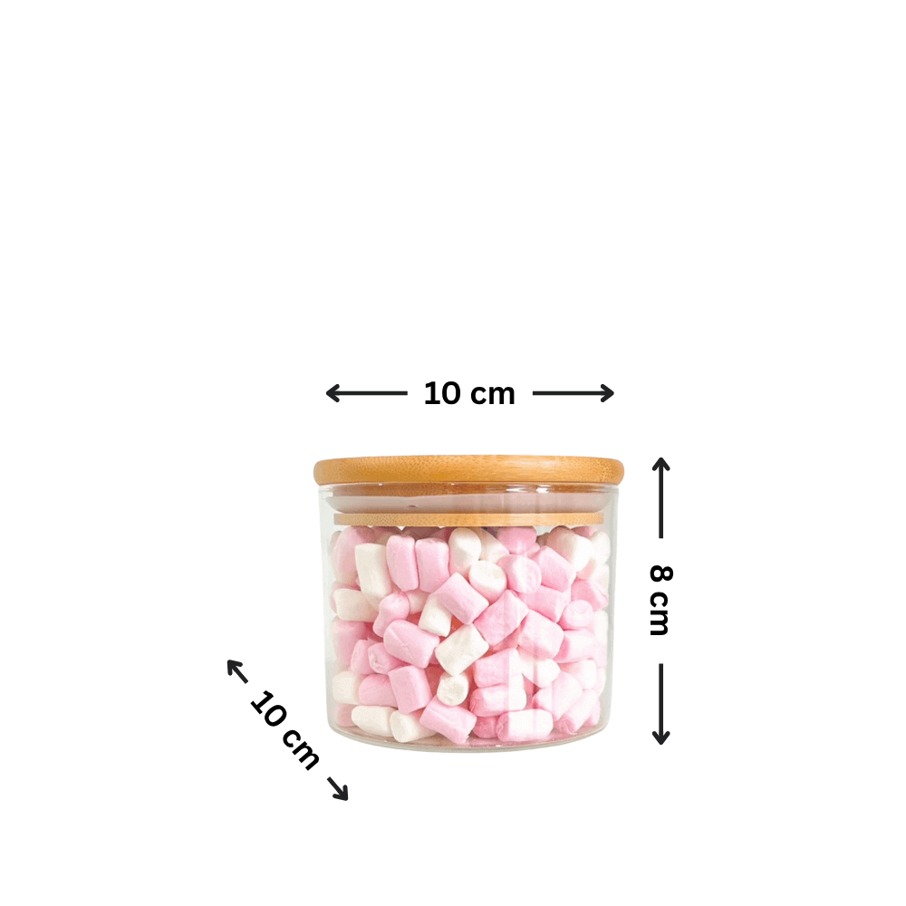 Bamboo Glass Pantry Jar Set – 35 Piece pantry storage for SueChef kitchenware