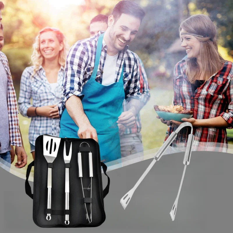 Stainless Steel BBQ Tool Set bbq tools for SueChef kitchenware