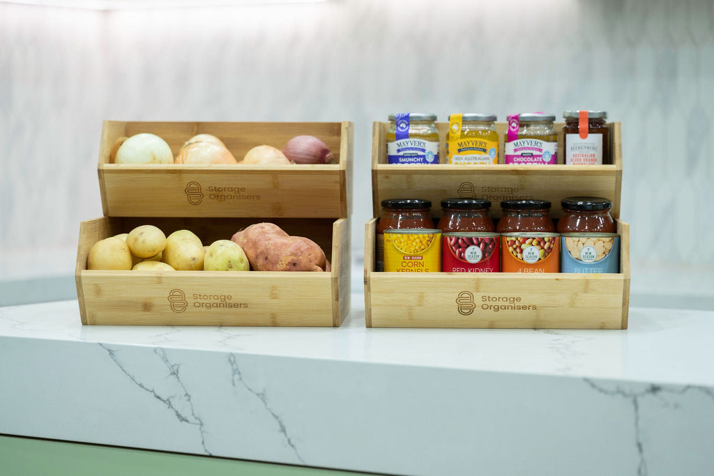 Stackable Bamboo Organiser Pantry Pack