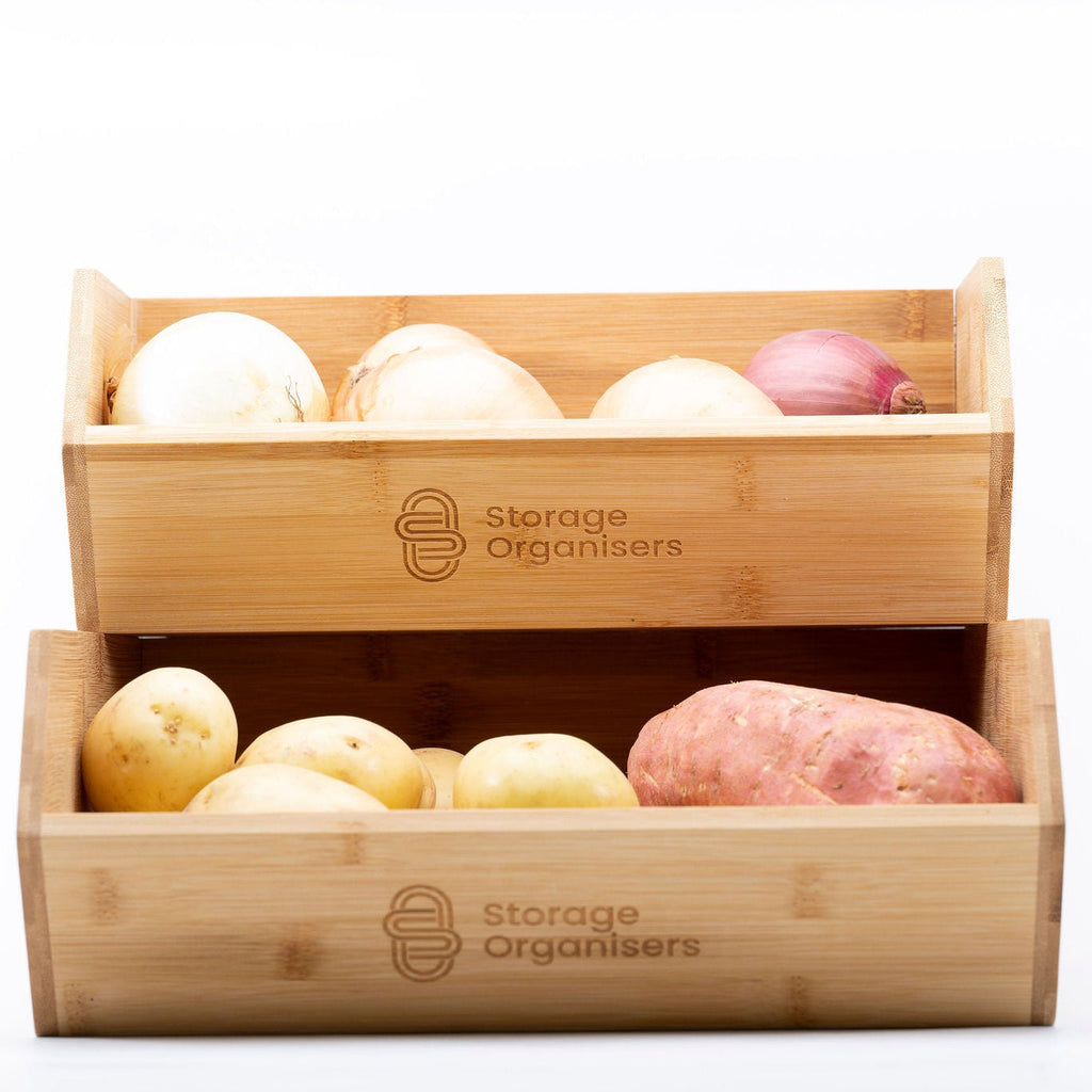 Stackable Bamboo Organiser Pantry Pack