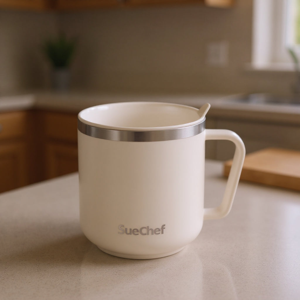 SueChef product image for SueChef Double-Wall 304 Stainless Steel Mug – 400ml