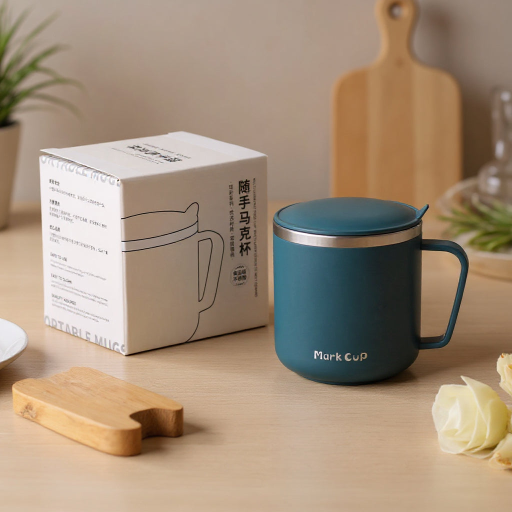 SueChef product image for SueChef Double-Wall 304 Stainless Steel Mug – 400ml