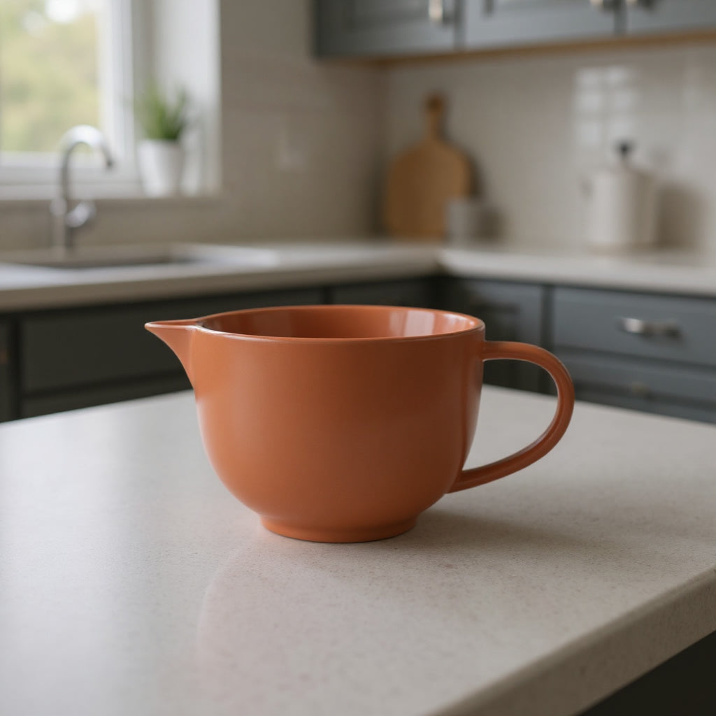 SueChef product image for Ceramic Mixing Bowl with Handle and Pour Spout