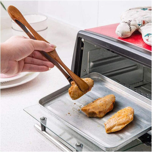 Bamboo Toaster Tongs – 26.5cm kitchen tongs for SueChef kitchenware
