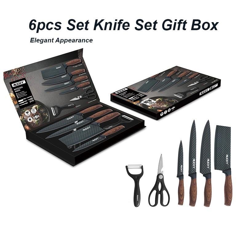 Everich Stainless Steel Knife Set – 6 Piece knife sets for SueChef kitchenware