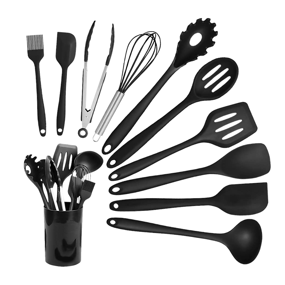 Silicone Kitchen Utensil Set – 11 Piece kitchen utensil sets for SueChef kitchenware