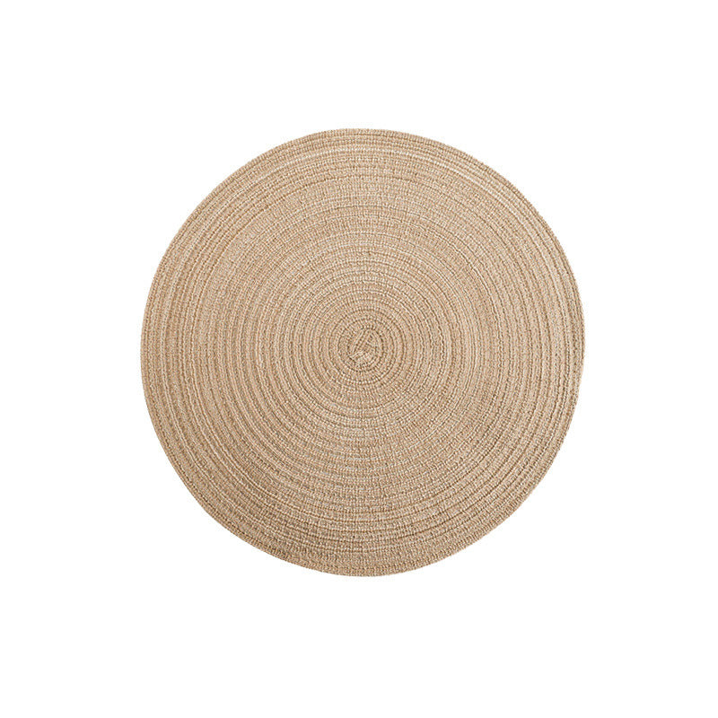 Woven Round Placemat – 36cm, Khaki