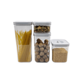 White Twist Canister Set – 16 Pack pantry storage for SueChef kitchenware