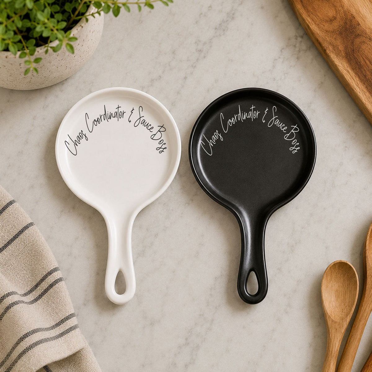 Chaos & Sauce Boss kitchen accessories for SueChef kitchenware