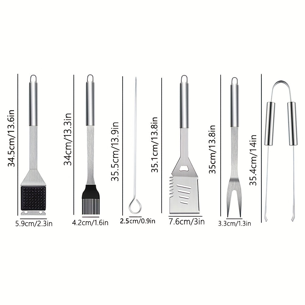Stainless Steel BBQ Tool Set – 10 Piece bbq tools for SueChef kitchenware