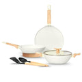 Granite Non-Stick Cookware Gift Set 3 Pcs Ivory