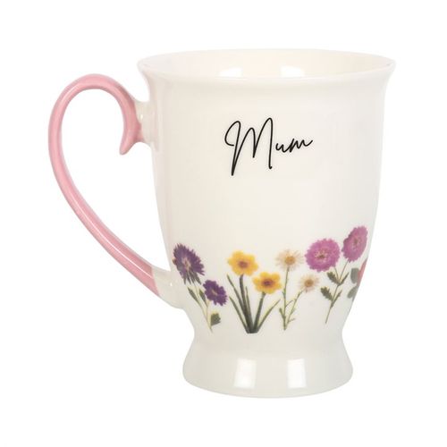 Mum Wildflower Pedestal Mug drinkware for SueChef kitchenware