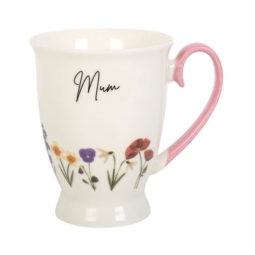 Mum Wildflower Pedestal Mug drinkware for SueChef kitchenware