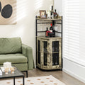 Corner Bar Cabinet – Brown
